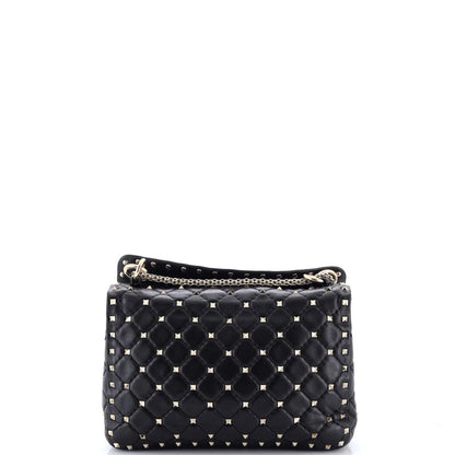 Valentino Garavani Rockstud Spike Flap Bag Quilted Leather Medium