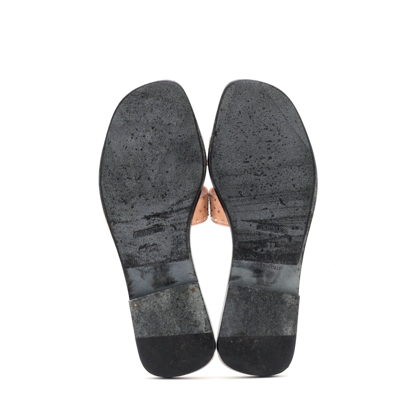 Hermes Women'S Oran Sandals Embellished Suede