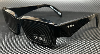 PRADA PR 27ZS 16K08Z Black Dark Grey Men's 54 mm