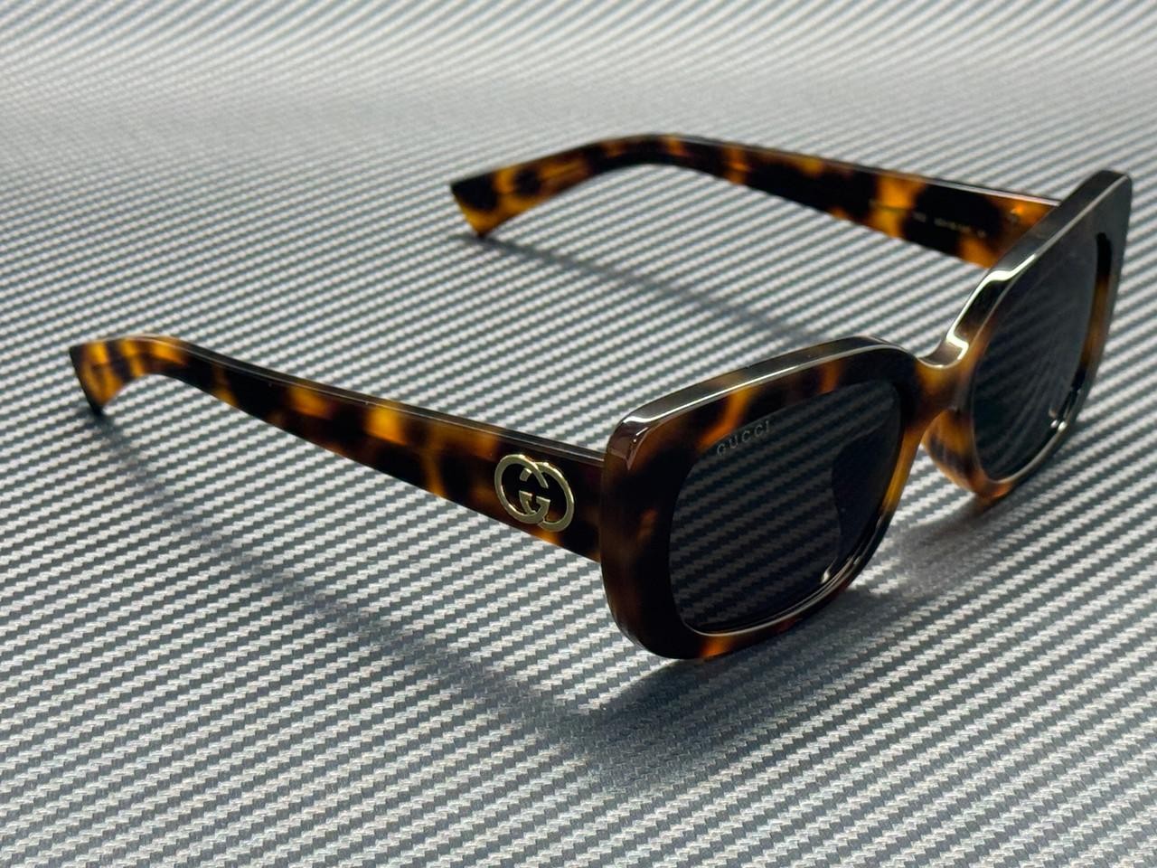 GUCCI GG1979SK 002 Havana Grey Women's 55 mm Medium Sunglasses