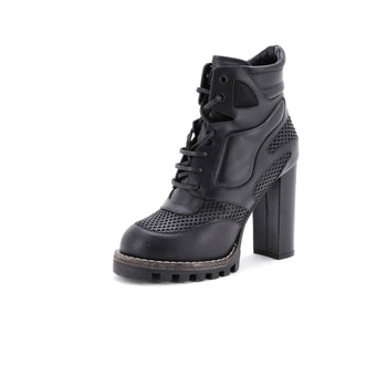 Mesh Louis Vuitton Women's Digital Gate Boots Leather with