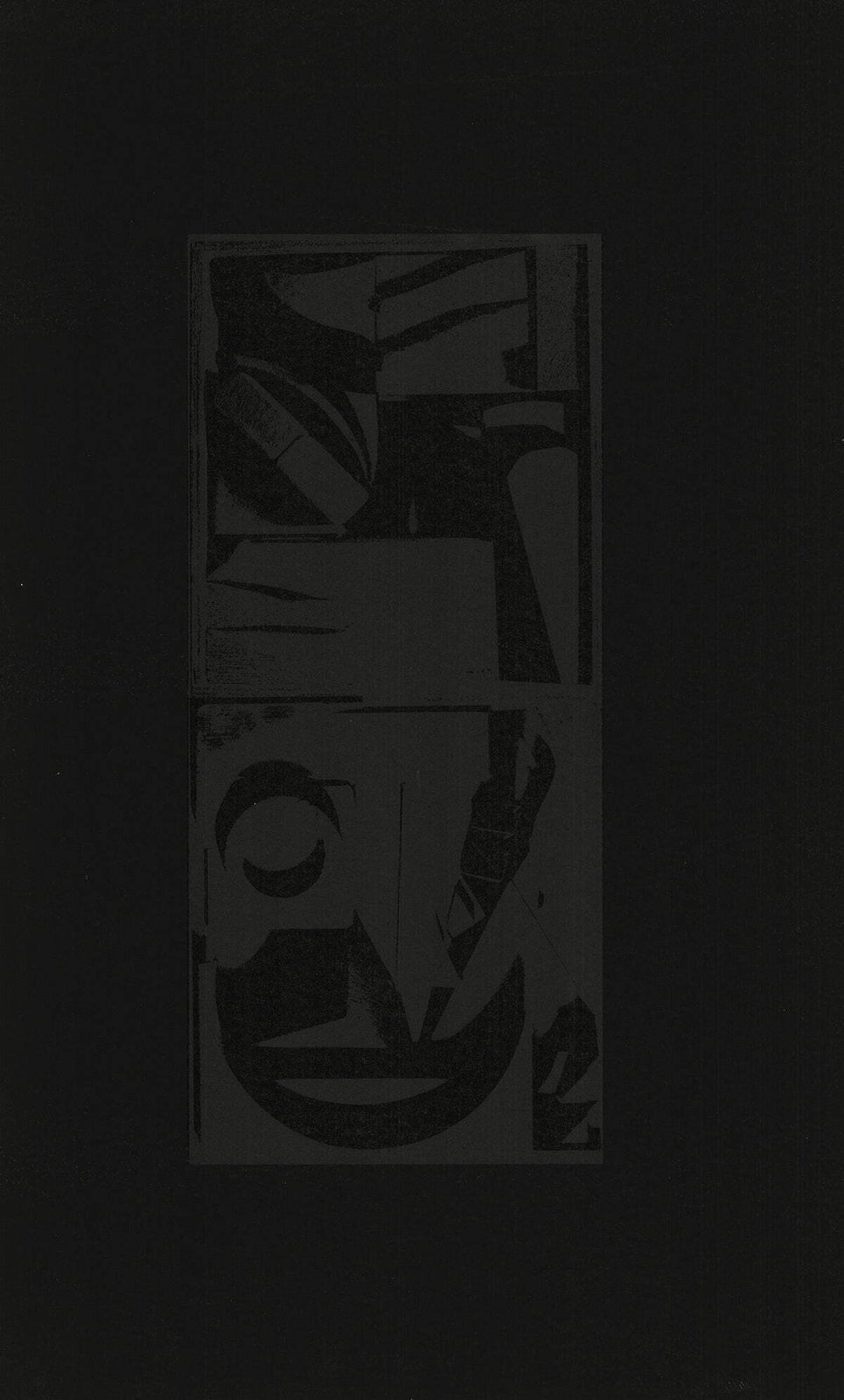 Louise Nevelson Untitled " Lithograph Abstract Black