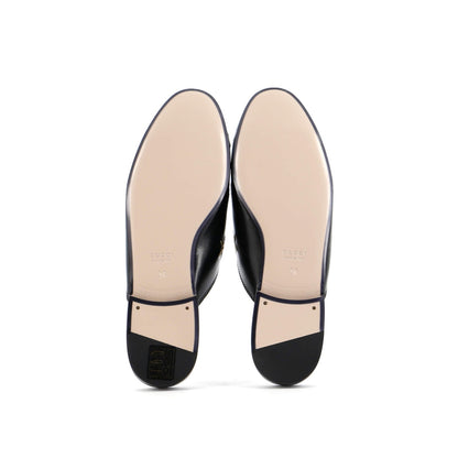 Gucci Women'S Princetown Mules Embroidered Leather