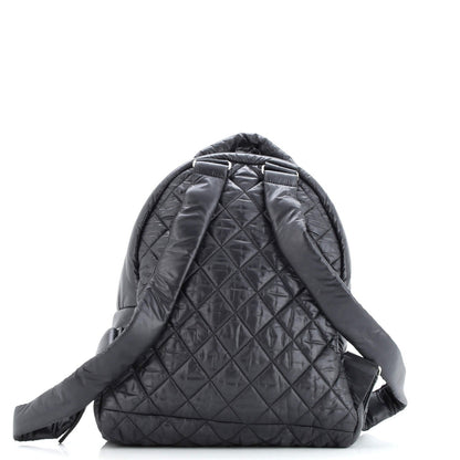 Chanel Coco Cocoon Backpack Quilted Nylon Large