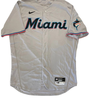 Trevor Rogers 2020 Game Used Miami Marlins Gray Jersey (Mlb)