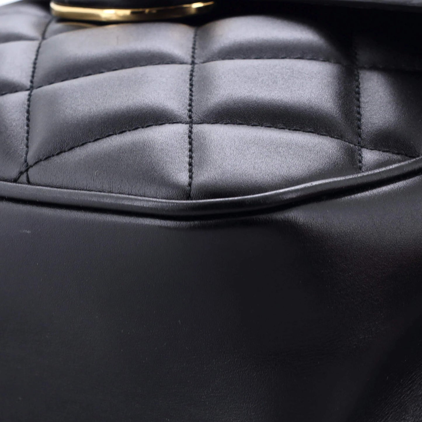 Gucci Deco Chain Flap Bag Mixed Matelasse Leather Small