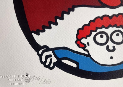 Keith Haring Lithograph Coa Signed Numbered By Hand Certified 180