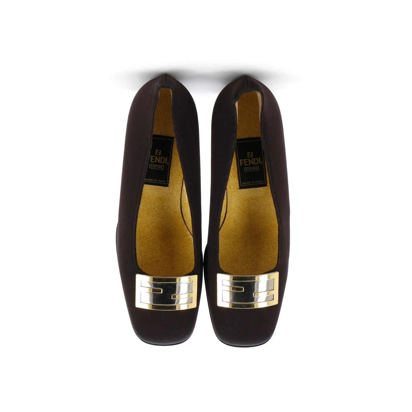 Fendi Women'S Vintage Ff Pumps Canvas