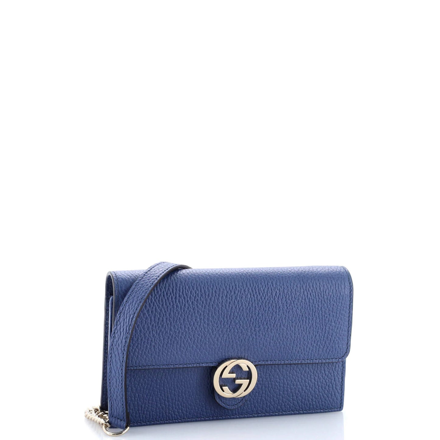 Gucci Interlocking Wallet On Chain Leather