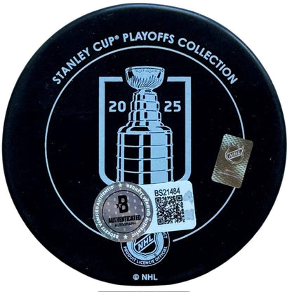 Paul Maurice Autographed Panthers 2025 Stanley Cup Final Official Puck (Beckett)