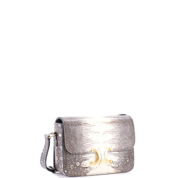 Celine Triomphe Shoulder Bag Lizard Teen