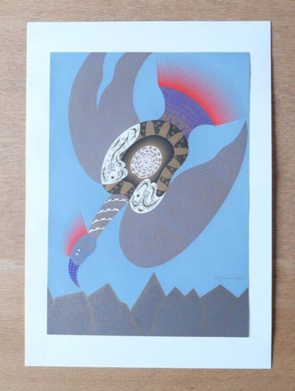 Kazumasa Nagai Signed Original Lithograph Art Print Poster Kazumasa Sheet Only 1