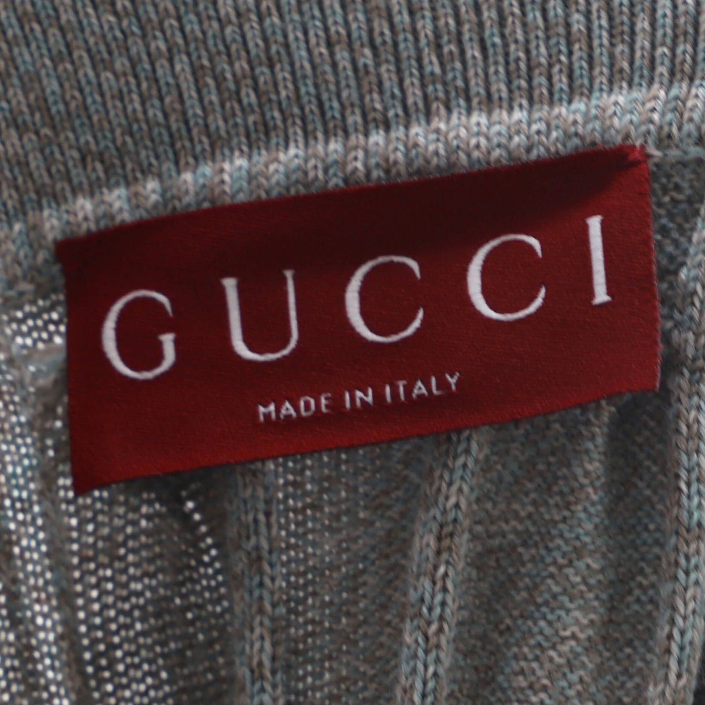 Gucci Women'S Cable Knit Polo Sweater Wool