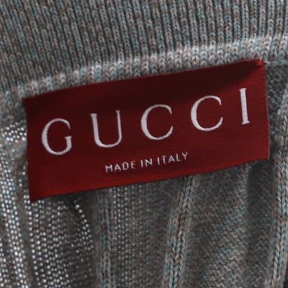 Gucci Women'S Cable Knit Polo Sweater Wool