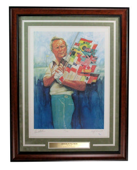 Arnold Palmer Autographed/Signed 16X20 Lithograph Framed Jsa 195881