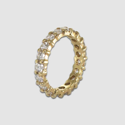 14K Yellow Gold Diamond Eternity Ring 2.00Ct