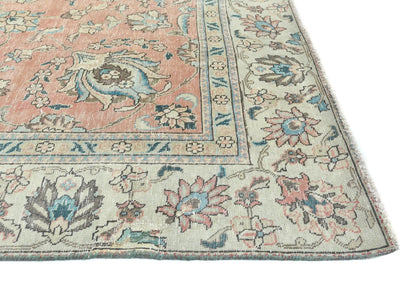 Handmade Semi-Antique Oriental Rug Muted