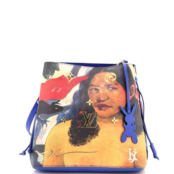 Louis Vuitton Neonoe Handbag Limited Edition Jeff Koons Gauguin Print Canvas