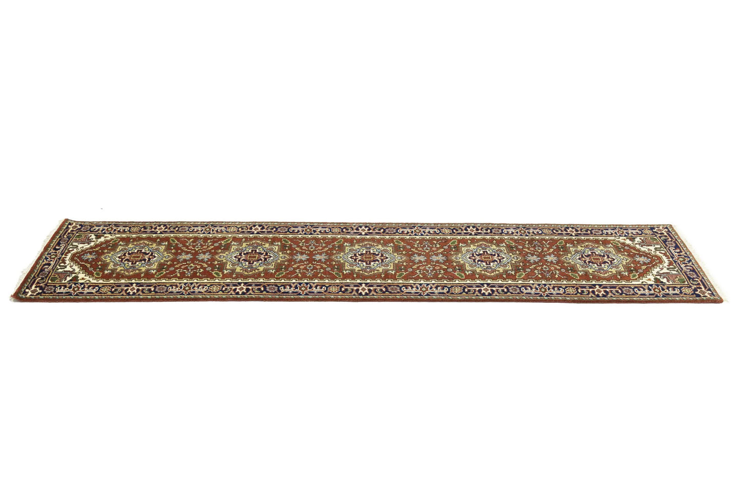 Heriz Serapi Oriental Runner Rug Floral Style Hallway & Kitchen Carpet 2'7X12 ft
