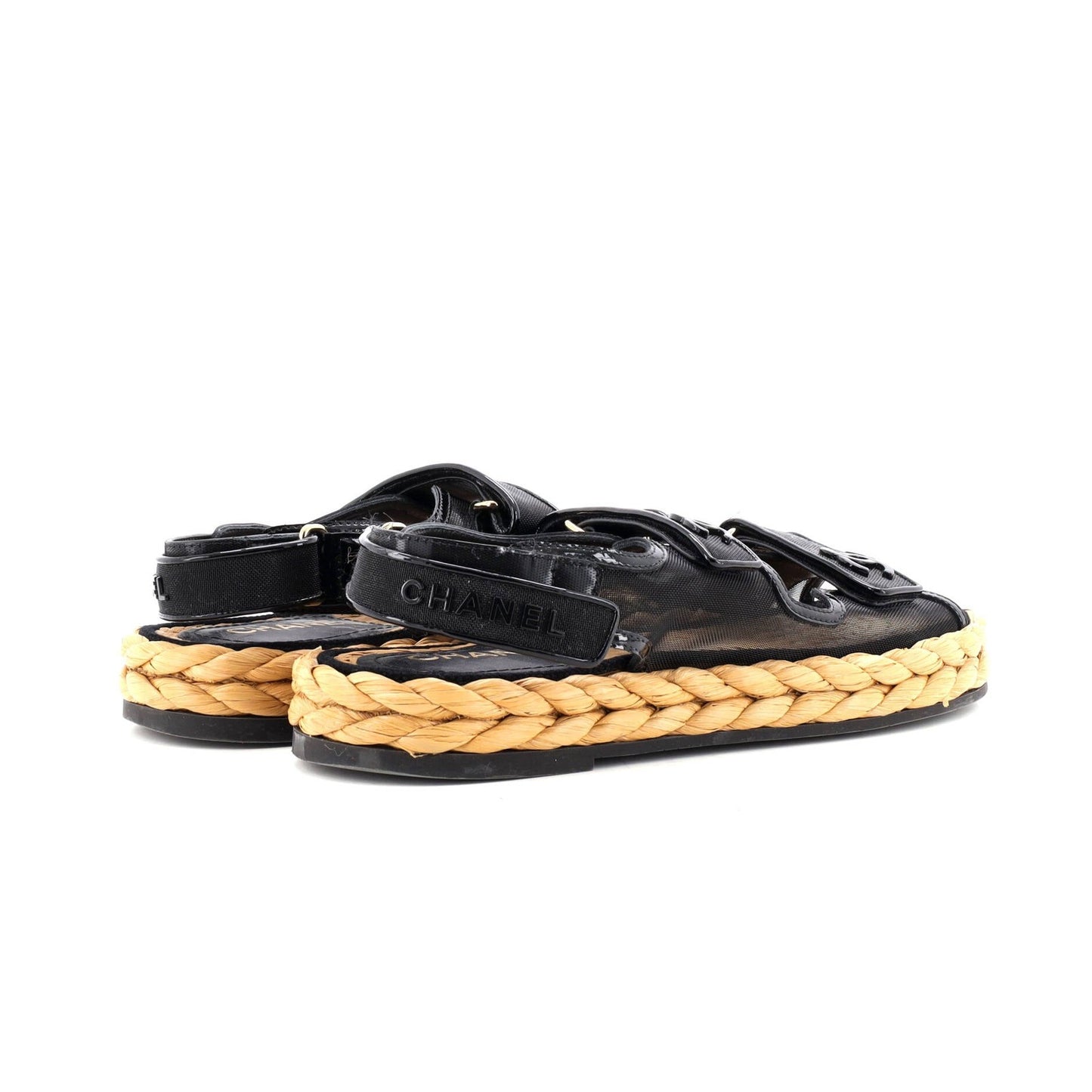 Chanel Women'S Espadrille Dad Sandals Mesh