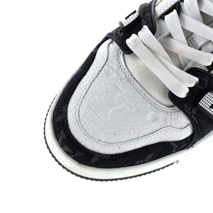 Monogram Louis Vuitton Men's LV Trainer Sneakers Monogram Empreinte Leather and