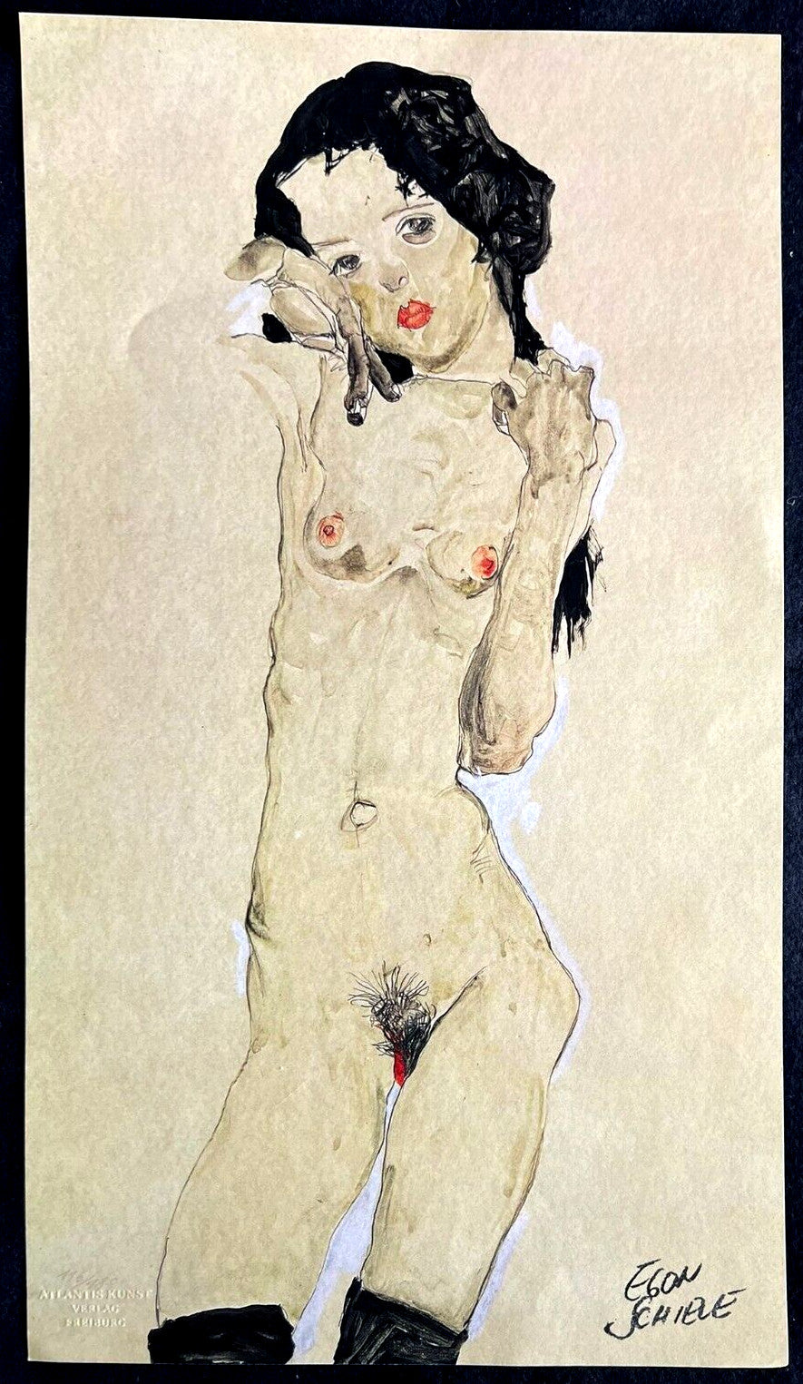 Egon Schiele (Lithograph Coa Signed Numbered In Pencil Limited)