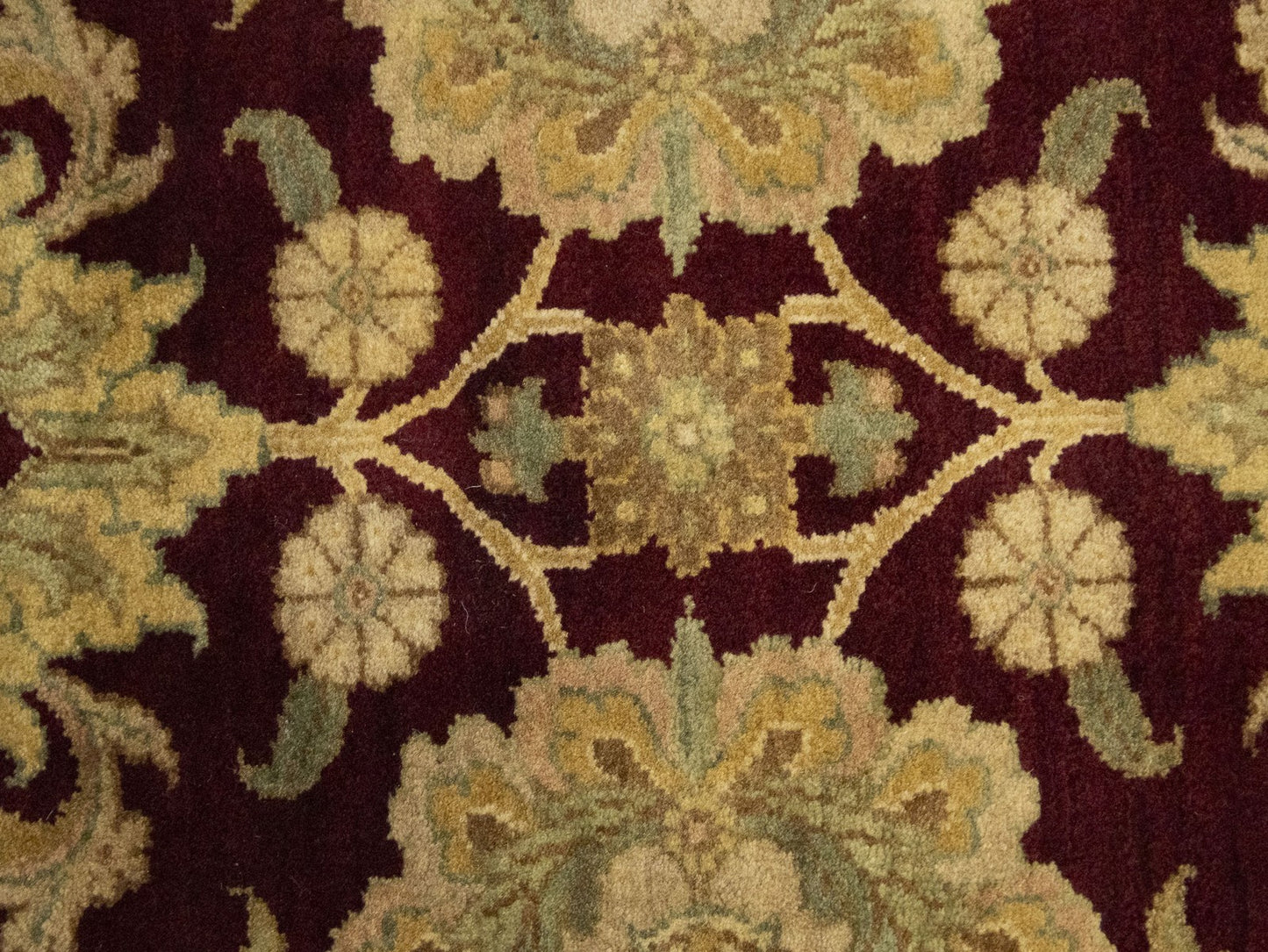Thick handmade pile carpet agra jaipur oriental design floral decor ft 4x6