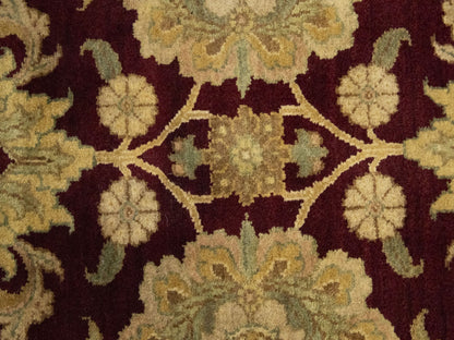Thick handmade pile carpet agra jaipur oriental design floral decor ft 4x6