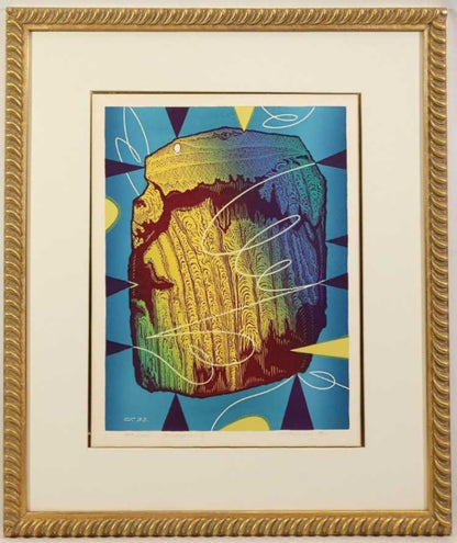 Heinrich Tadeushevich Stopa Impulse 2 1993 Original Lithograph  Signed Soviet