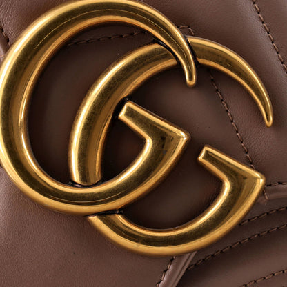 Gucci Gg Marmont Flap Bag Matelasse Leather Medium