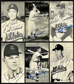 Lot Of (19) 1955-61 Kansas City A'S Signed 3.5X5.5 Team Issued Photos 200514