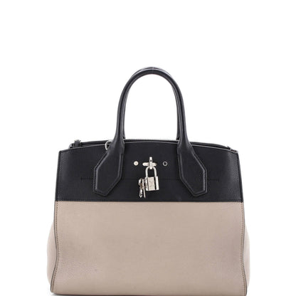 Louis Vuitton City Steamer Handbag Leather Mm