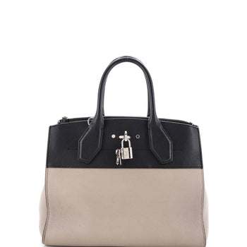 Louis Vuitton City Steamer Handbag Leather Mm