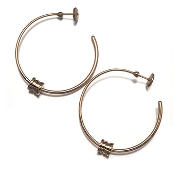 Bvlgari Earrings B - Zero1 Element Hoop 18K 750 Rose Gold
