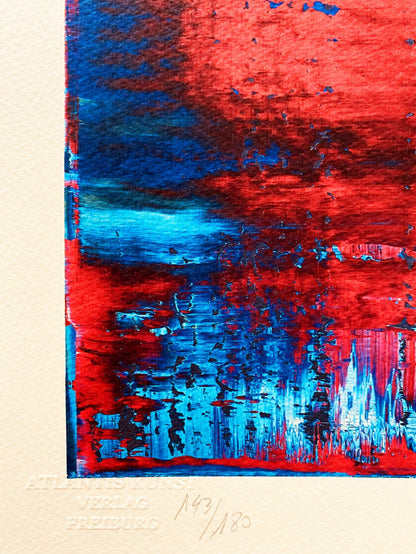 Gerhard Richter Lithograph Coa Signed