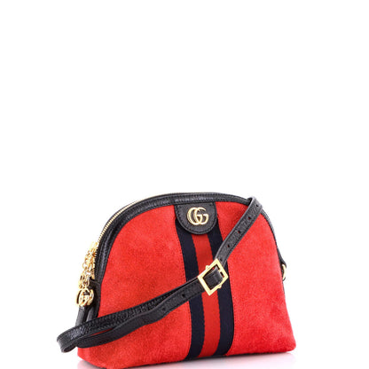 Gucci Ophidia Dome Shoulder Bag Suede Small