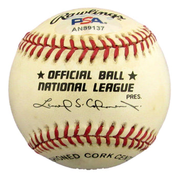 Richie Ashburn Signed/Auto Full Name Onl Baseball Phillies Psa/Dna 192742