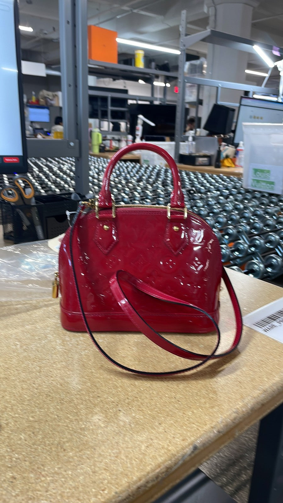 Louis Vuitton Alma Handbag Monogram Vernis Bb