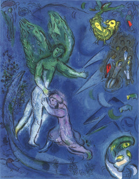 Marc Chagall The Struggle Of Jacob And The Angel 