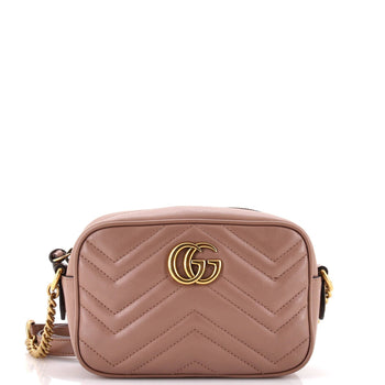 Gucci Gg Marmont Shoulder Bag Matelasse Leather Mini