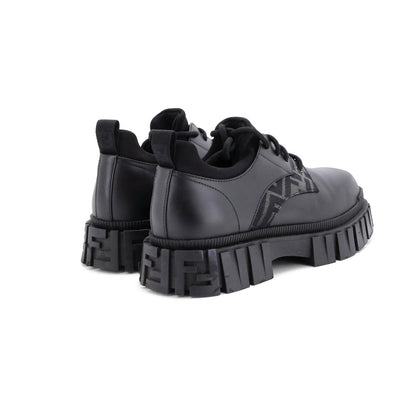Fendi Fendi Force Oxfords Leather With Zucca Jacquard