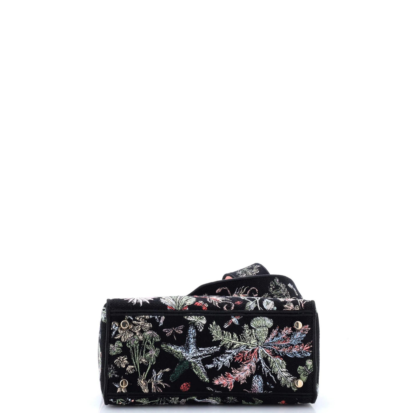 Christian Dior Lady D-Lite Bag Embroidered Canvas Medium