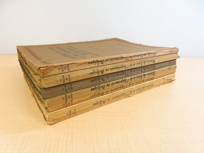 Histoire Du Livre Et De L'Imprimerie En Belgique 1St Edition 6 Vol Set 1924-1934