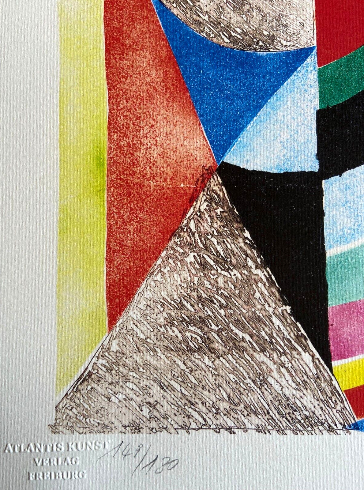 Sonia Delaunay Lithograph Coa Signed Op Numbered By Hand Joan/Mir