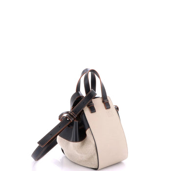 Loewe Hammock Bag Leather And Canvas Small
