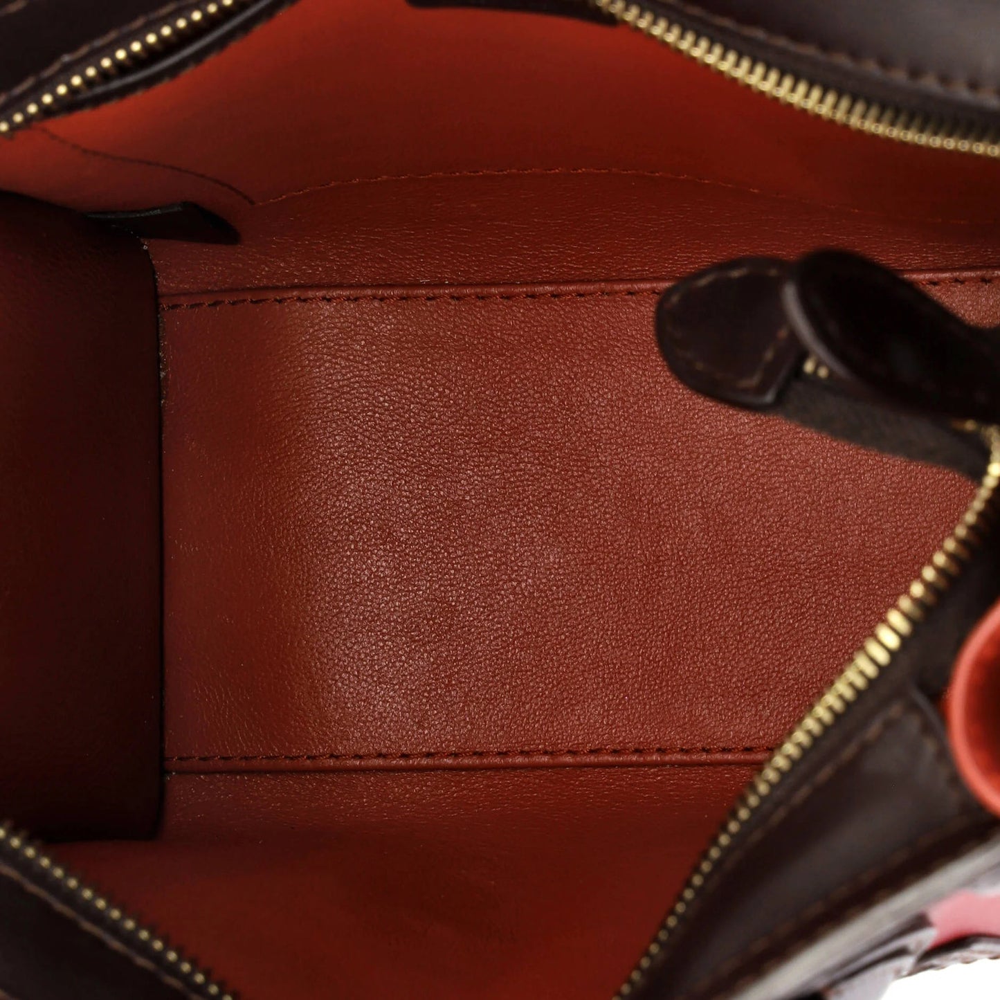 Nano Celine Tricolor Luggage Bag Leather