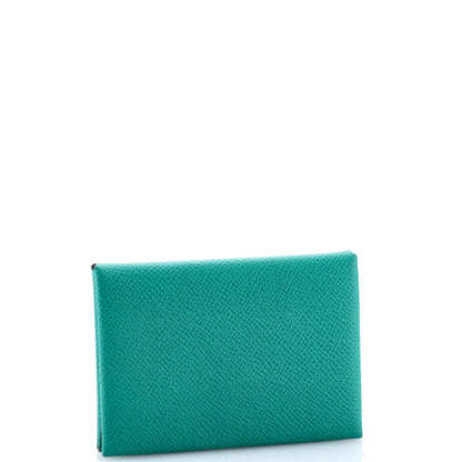 Hermes Calvi Duo Card Holder Verso Epsom