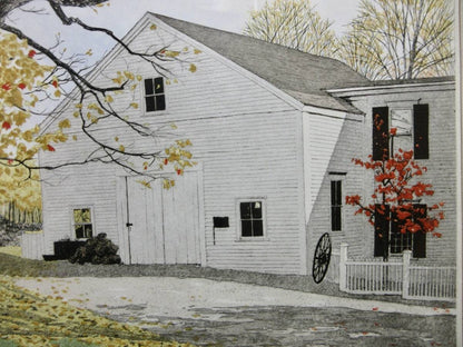 Carol Collette "Culver'S Farm" Original Etching Pencil Signed Numbered Framed