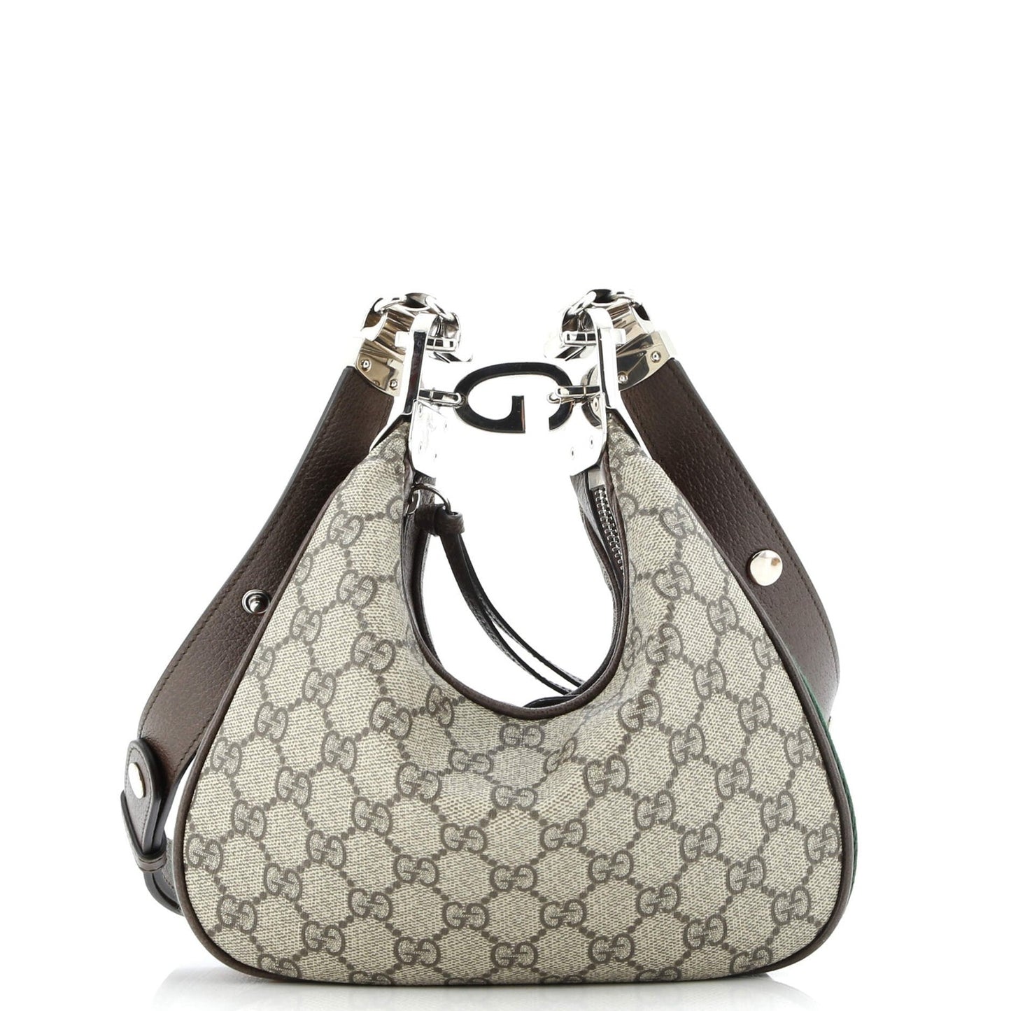 Gucci Attache Shoulder Bag Gg Coated Canvas Small