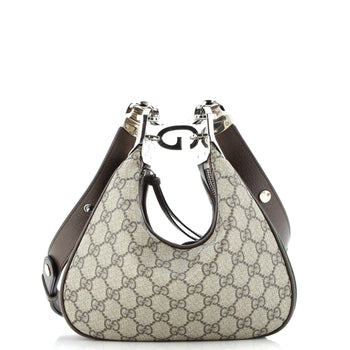 Gucci Attache Shoulder Bag Gg Coated Canvas Small